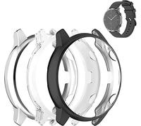 Tyogeephy Pantalla Protector Fundas Compatible con Amazfit GTR 2 & Amazfit GTR 2e Watch TPU Delgado Funda Protectora [Plating Metal Color Frame] [3D Full Coverage] Shell Protector para GTR 2 Watch