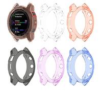 Tyogeephy Protector de pantalla Funda Compatible con Garmin Fenix 7s Suave Funda Accesorios Covers Resistente a los arañazos Funda protectora completa para Garmin Fenix 7s