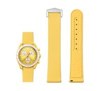 Tyogeephy Quick-release Correas de Reloj Compatibles con Omega Bioceramic MoonSwatch Collection/Seamaster 300, 20mm Correas Deportivas de Silicona para Mujer y Hombre, Pulsera de Repuesto