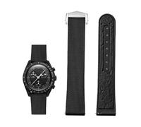 Tyogeephy Quick-release Correas de Reloj Compatibles con Omega Bioceramic MoonSwatch Collection/Seamaster 300, 20mm Correas Deportivas de Silicona para Mujer y Hombre, Pulsera de Repuesto