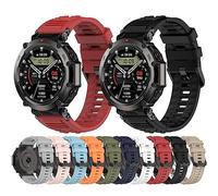 Tyogeephy Silicona Correa Compatible con Correa Amazfit T-Rex Ultra, Pulsera Transpirable con Hebilla de Doble Agujero, para Amazfit T-Rex Ultra