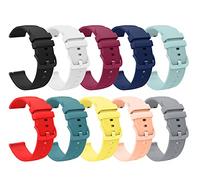 Tyogeephy Silicona Correa para Garmin Vivoactive 4S / Venu 2S / Vivomove 3S, Suave Sport 18mm Quick Release Encauchar Muñequera de reemplazo Correa para Fossil Women's Gen 6 / Gen 5E