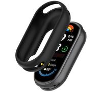 Tyogeephy Silicona Funda Compatible con Xiaomi Mi Band 9/Band 8, Suave TPU Bumper Case con Protector de Pantalla, Shockproof Protección Cobertura Total Carcasa para Mi Band 9