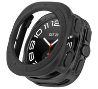 Tyogeephy Silicona Funda para Samsung watch ultra 47mm Case,PC Plating Película Templada Caso Smartwatch, Flexible Protectora Cover Case para Sam sung watch ultra 47mm Accessories