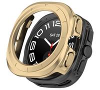 Tyogeephy Silicona Funda para Samsung watch ultra 47mm Case,PC Plating Película Templada Caso Smartwatch, Flexible Protectora Cover Case para Sam sung watch ultra 47mm Accessories