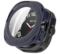 Tyogeephy Silicona Funda para Samsung watch ultra 47mm Case,PC Plating Película Templada Caso Smartwatch, Flexible Protectora Cover Case para Sam sung watch ultra 47mm Accessories