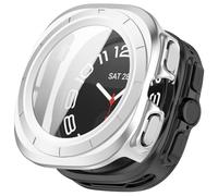 Tyogeephy Silicona Funda para Samsung watch ultra 47mm Case,PC Plating Película Templada Caso Smartwatch, Flexible Protectora Cover Case para Sam sung watch ultra 47mm Accessories