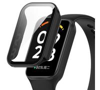 Tyogeephy Silicona Funda para Xiaomi Smart Band 8 Active Case,PC Plating Película Templada Caso Smartwatch, Flexible Protectora Cover Case para Redmi Band 2 Watch Accessories
