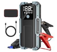 Tyonto Arrancador de emergencia para coche, 3000 A, 26800 mAh, para coche o motocicleta, para motor de gasolina de 7,0 L o diésel de 5,5 L, 12 V, linterna LED, carga USB