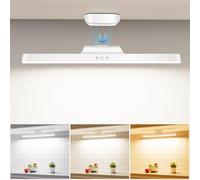 Tyonto Luz LED Recargable 3000mAh 32cm con Sensor de Memoria, Imán y Ajuste de Luz, Recargable por USB, Ideal para Habitación, Escritorio, Muebles, Cocina, Armario y Baño
