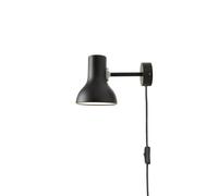 Type 75 Mini Lámpara de Pared Con Cable Negro Azabache