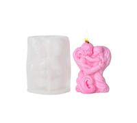(Type A) High Temperature Resistant Silicone Mold Mother with Child Pattern 3D Figure Statue Candle Making Moulds for Candle Soap