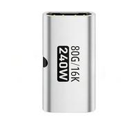 Type-C Connector Link - 240W Charging Join Adapter, Fast USB Extension Bridge, Compact Power Transfer Coupling Device, Stable Signal Connection Tool | Business Meetings, Professional Workstation