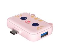 Type C Docking Station - Cute Computer Hub Docking Station 3 en -1 | High-speed Transmission, Dock Laptop Docking StationMultiport Adapter Dock Dongle, Portable Desktop Docking Station for Phone Tabl