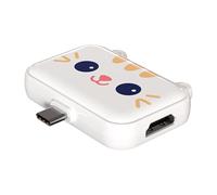 Type C Docking Station - Cute Computer Hub Docking Station 3 en -1 | High-speed Transmission, Dock Laptop Docking StationMultiport Adapter Dock Dongle, Portable Desktop Docking Station for Phone Tabl