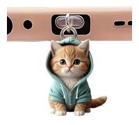 Type C Dust Plug Cover - Charging Port Protector Caps, Cute Cat Pendant Charm Accessory, Durable USB C Shield Plug, Compact Anti Dust Device Guard | Port Protection Solution For Smartphone Tablet Char