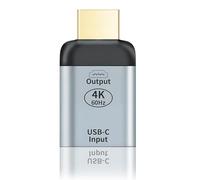 Type C Femelle vers HDMI Mâle macho 4K 60Hz, convertidor usb c hdmi para monitor, TV y proyector, compatible con MacBook, Steam Deck, Samsung, portátil y tableta, cable usb c a hdmi plug and play