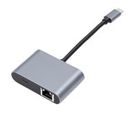 Type C to RJ45 Ethernet Adapter 2.5Gbps Gigabit Network Adapter PD Charging USB C to Ethernet for Laptop for Home Office Aluminum Alloy
