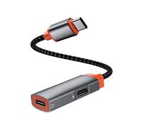 Type-C to Type-C Data Converter Cable OTG Earphone Audio Charging Adapter for IOS Phones U Disks Digital Audio Adapter