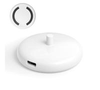 Type C Viaje Cargador para Cepillo Dental eléctrico Compatible con Cepillo de Dientes eléctrico Philips Sonicare HX Series, Cargador Philips Sonicare, Mini Base de Cargador Portátil (Blanco)