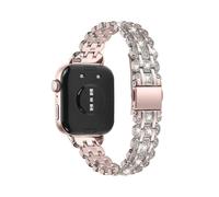 Type E for Huawei Watch Fit 3 Metal Watch Strap Rhinestone Flower Style Band Bracelet