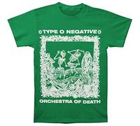 Type O - Camiseta de manga corta para hombre, diseño de orquesta, color verde - Verde - Small