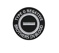 Type O Negative Brothers In Blood parche patch bordado con logotipo para planchar de hierro en apliques