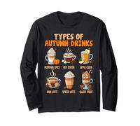 Type of Autumn Drinks Spice Hot Cocoa Sweater Weather Vibes Manga Larga