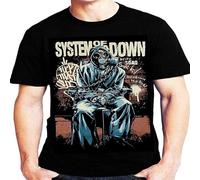 Type System System of The Down SOAD Mask NTS 248 New Brand Unisex 100% Cotton Short-Sleeve T-Shirts Black XXXL