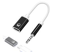 TypeC Audio Adapter, 3,5 mm Headphone Converter, 15 cm Flat Cable Support, Car Stereo Audio Jack Converter Music Calls Driving, Universal Fit, Fast Stable Sound Transmission Calls Music Driving