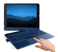 typecase Touch Funda para iPad de 9ª generación con teclado (10.2 pulgadas, 2021), Trackpad multitáctil, retroiluminación de 10 colores, rotación de 360°, delgada y ligera para 8ª generación (2020),