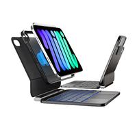 TypeKey Funda con teclado Magic Style para iPad mini 7 (A17 Pro)/Mini 6 de | Trackpad retroiluminado inalámbrico de 7 colores cubierta magnética desmontable flotante soporte voladizo para iPad mini 7th