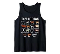 Types of Cows Shirt Farmer tee Shirt Costume Cow Camiseta sin Mangas
