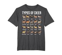 Types of Deer Hunting Methods and Tips Camiseta, Hombre Tallas Grandes, Jaspeado Oscuro, 2X Alto