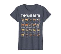 Types of Deer Hunting Methods and Tips Camiseta, Mujer, Azul Jaspeado, 3XL