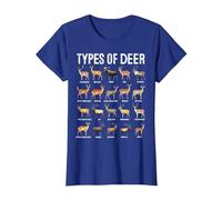Types of Deer Hunting Methods and Tips Camiseta, Mujer, Azul Real, M