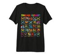 Types of Dinosaurs Alphabet ABC A-Z Dino Lover Kids Boys Camiseta Premium