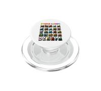 Types of Dinosaurs Alphabet ABC A-Z Dino Lover Kids Boys PopSockets PopGrip para MagSafe