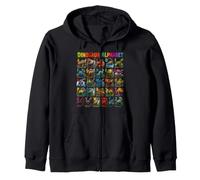 Types of Dinosaurs Alphabet ABC A-Z Dino Lover Kids Boys Sudadera con Capucha