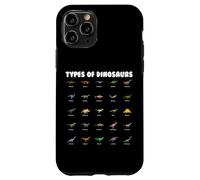 Types of Dinosaurs Cute Cartoon Dino Design Carcasa para iPhone 11 Pro