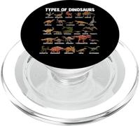Types of Dinosaurs - Dino Identification - Rex Dinosaur Type PopSockets PopGrip para MagSafe