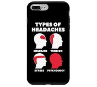 Types of Headaches Tipos De Dolores De Cabeza Psicología Carcasa para iPhone 7 Plus/8 Plus