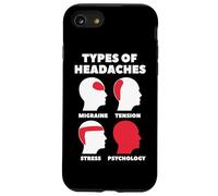 Types of Headaches Tipos De Dolores De Cabeza Psicología Carcasa para iPhone SE (2020) / 7/8