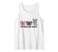 Types of Men Pig Dog Ass Camiseta sin Mangas