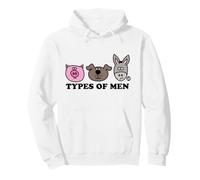 Types of Men Pig Dog Ass Sudadera con Capucha