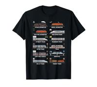 Types of Trains Educational Steam Locomotive Train Boys Kids Camiseta