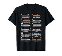 Types of Trains Educational Steam Locomotive Train Boys Kids Camiseta gráfica económica
