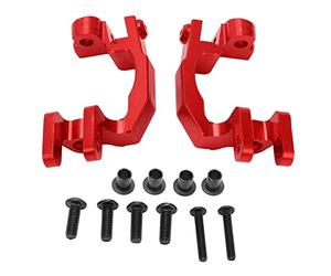 Typhon Senton Big Rock 2 Piezas Bujes RC C Bujes Traseros de aleación de Aluminio mecanizados con precisión CNC Ligero Alta dureza Piezas de actualización fáciles de Instalar (Roja)