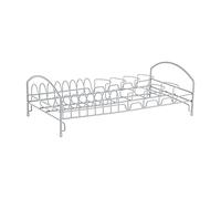 Typhoon Living Grey - Escurridor de platos de acero recubierto duradero, organizador de cocina y accesorio para fregadero, color gris, 428 mm x 225 mm x 140 mm