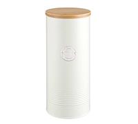 TYPHOON Living Pasta Storage Canister with Bamboo Lid, 2.5 Litre, Cream